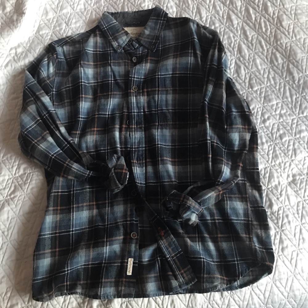 Vintage blue flanne